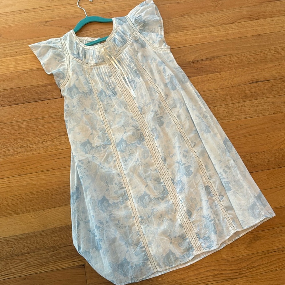 NWT LoveShackFancy Girls Flutter Sleeve Gown Sz 10y